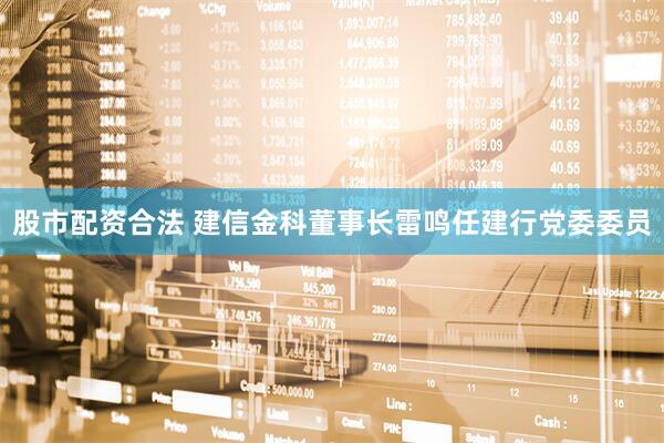 股市配资合法 建信金科董事长雷鸣任建行党委委员